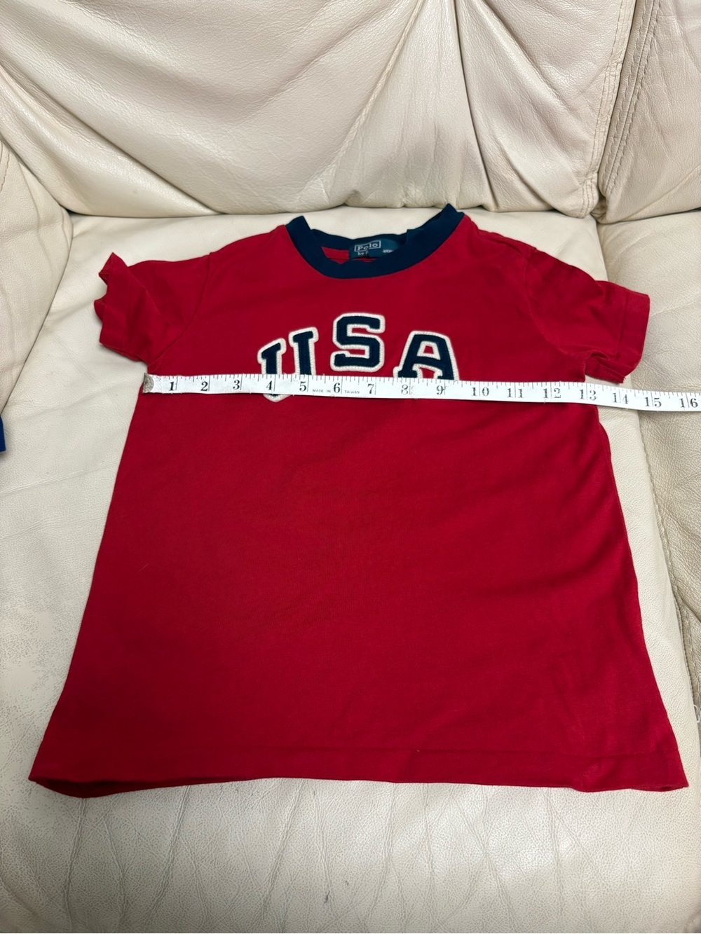 SET of 2 Polo Ralph Lauren sz 3T Short Sleeve Tshirt 2012 Olympics USA Red Blue - Picture 2 of 15